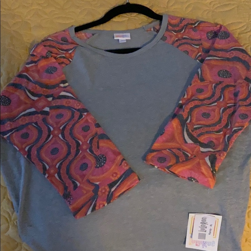 LuLa Roe Randy Raglan. Size XL. New with tags. - Picture 6 of 6
